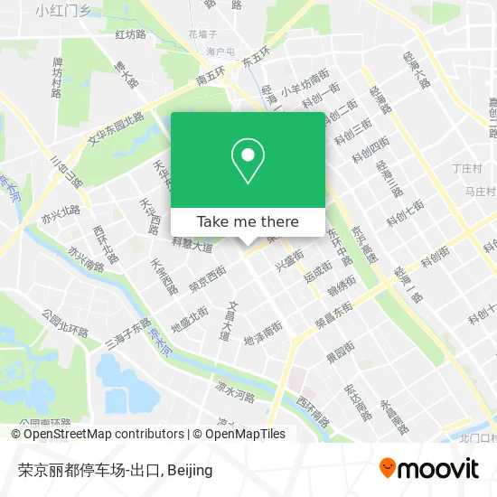 荣京丽都停车场-出口 map