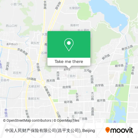 中国人民财产保险有限公司(昌平支公司) map