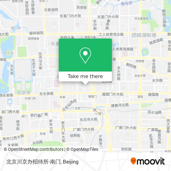 北京川京办招待所-南门 map
