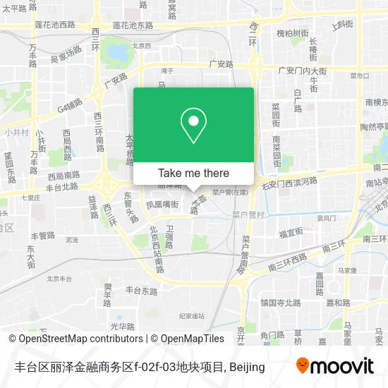 丰台区丽泽金融商务区f-02f-03地块项目 map