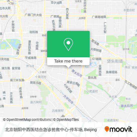 北京朝阳中西医结合急诊抢救中心-停车场 map