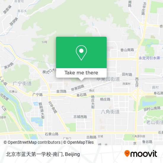 北京市蓝天第一学校-南门 map