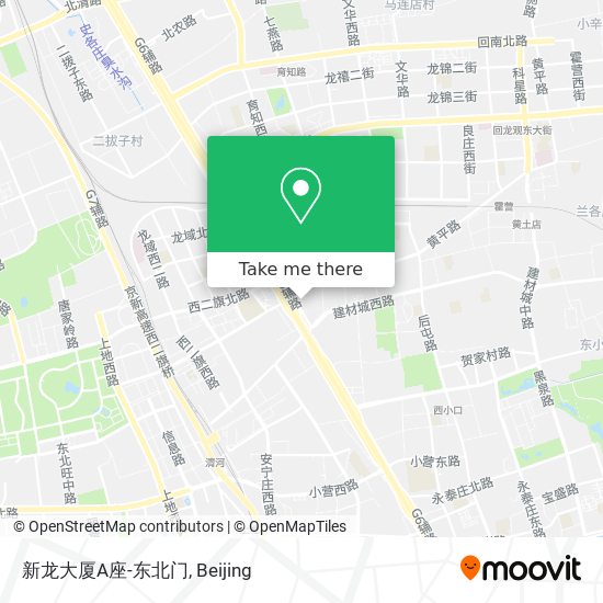 新龙大厦A座-东北门 map