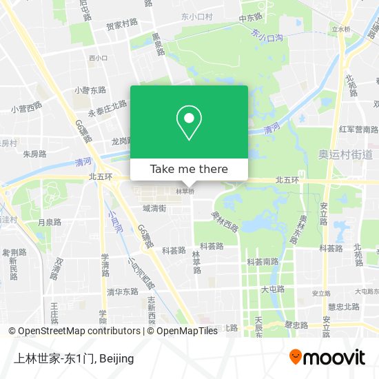 上林世家-东1门 map