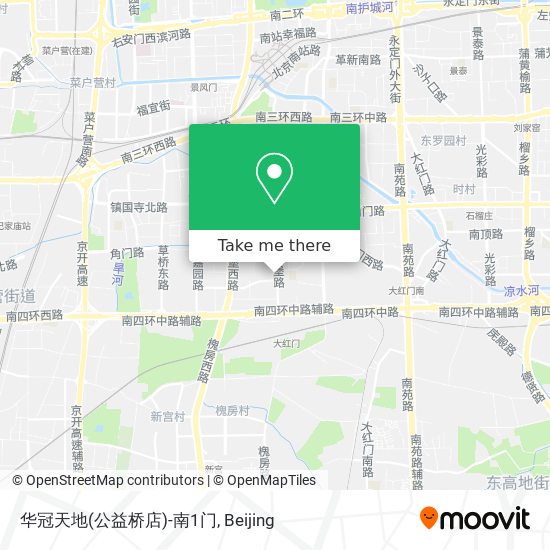 华冠天地(公益桥店)-南1门 map
