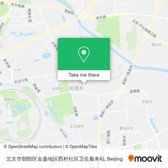 北京市朝阳区金盏地区西村社区卫生服务站 map