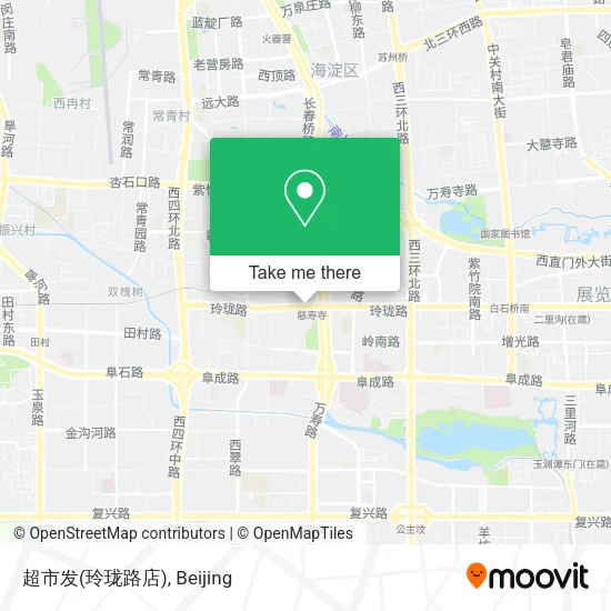 超市发(玲珑路店) map