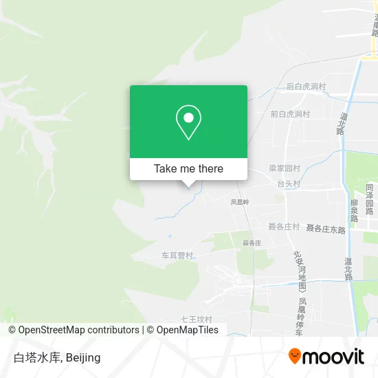 白塔水库 map