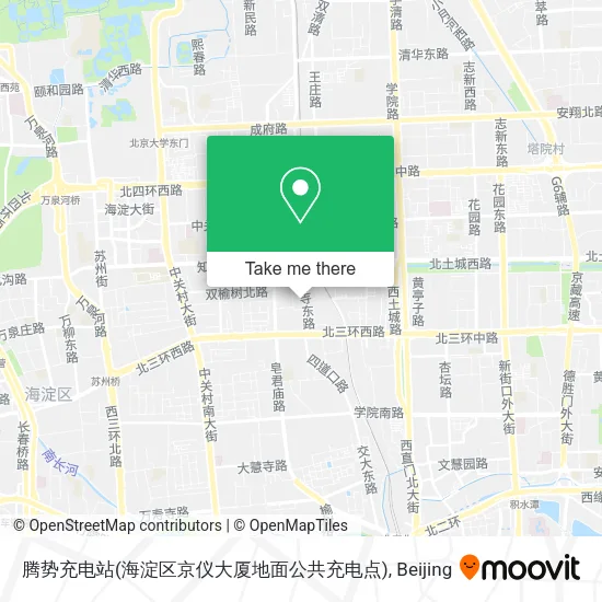 腾势充电站(海淀区京仪大厦地面公共充电点) map