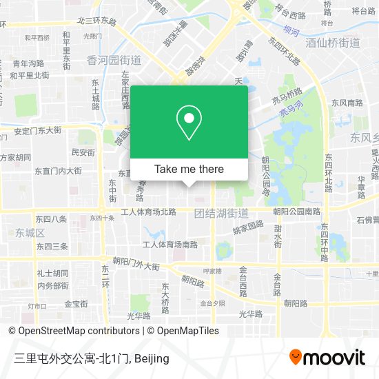 三里屯外交公寓-北1门 map