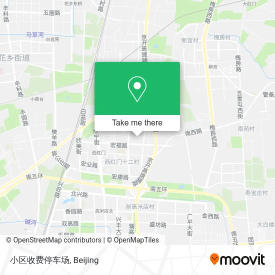 小区收费停车场 map