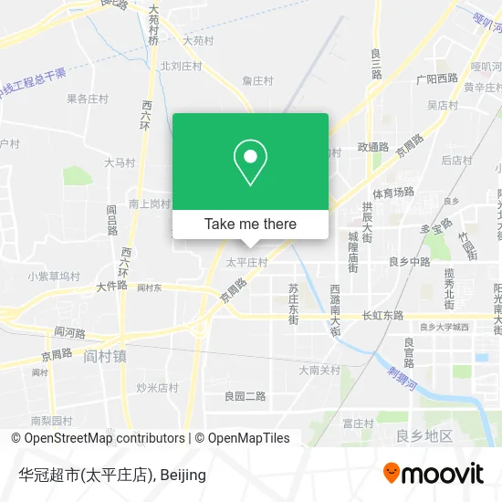 华冠超市(太平庄店) map