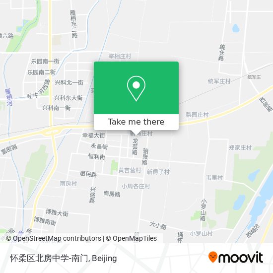怀柔区北房中学-南门 map