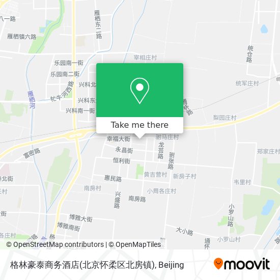 格林豪泰商务酒店(北京怀柔区北房镇) map