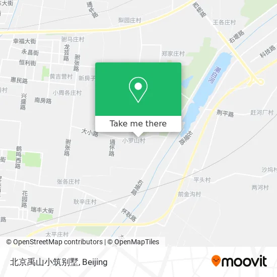 北京禹山小筑别墅 map