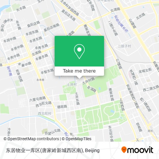 东居物业一库区(唐家岭新城西区南) map