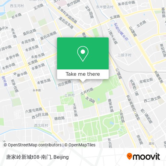 唐家岭新城t08-南门 map