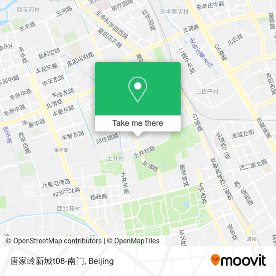 唐家岭新城t08-南门 map
