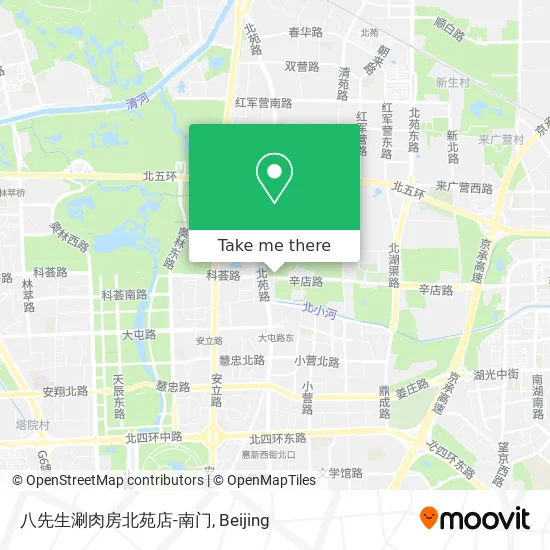 八先生涮肉房北苑店-南门 map