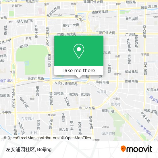 左安浦园社区 map