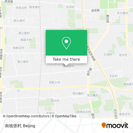 南顿垡村 map