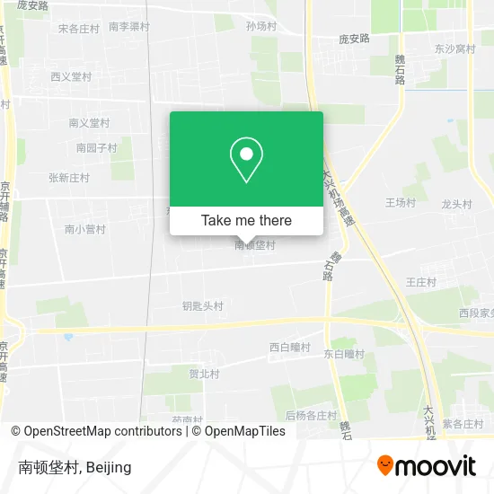 南顿垡村 map