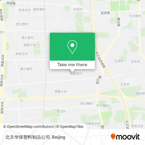北京华保塑料制品公司 map