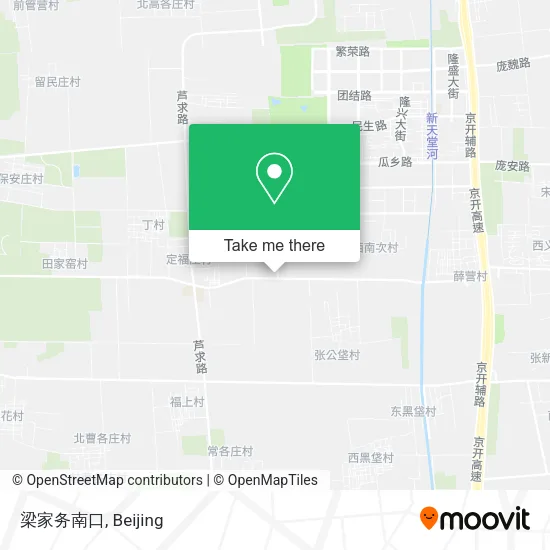 梁家务南口 map