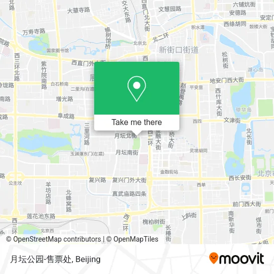 月坛公园-售票处 map