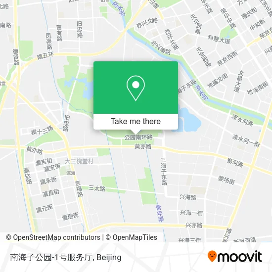 南海子公园-1号服务厅 map