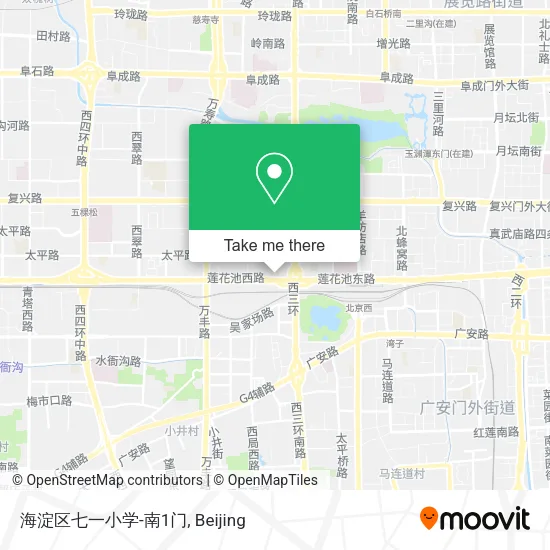 海淀区七一小学-南1门 map