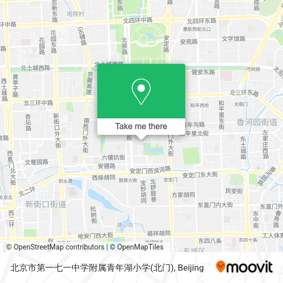 北京市第一七一中学附属青年湖小学(北门) map