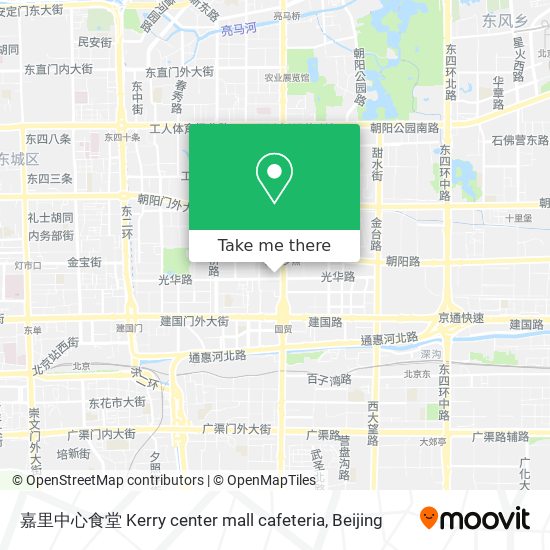 嘉里中心食堂 Kerry center mall cafeteria map