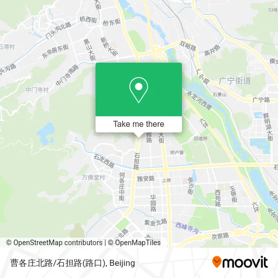 曹各庄北路/石担路(路口) map