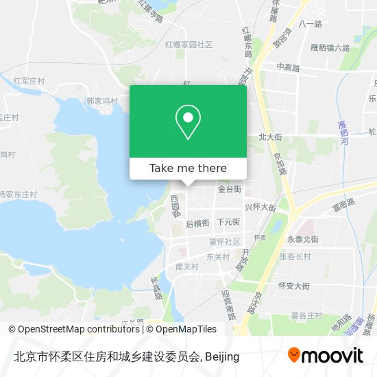北京市怀柔区住房和城乡建设委员会 map