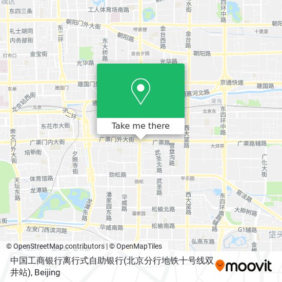中国工商银行离行式自助银行(北京分行地铁十号线双井站) map
