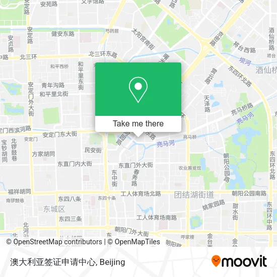 澳大利亚签证申请中心 map