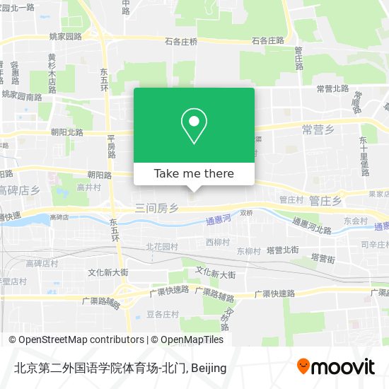 北京第二外国语学院体育场-北门 map