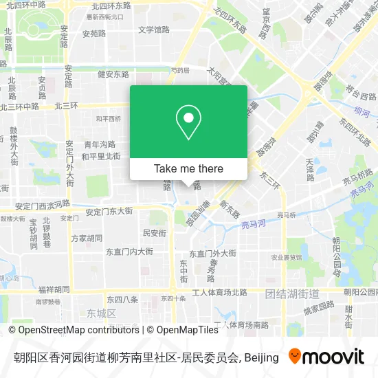 朝阳区香河园街道柳芳南里社区-居民委员会 map