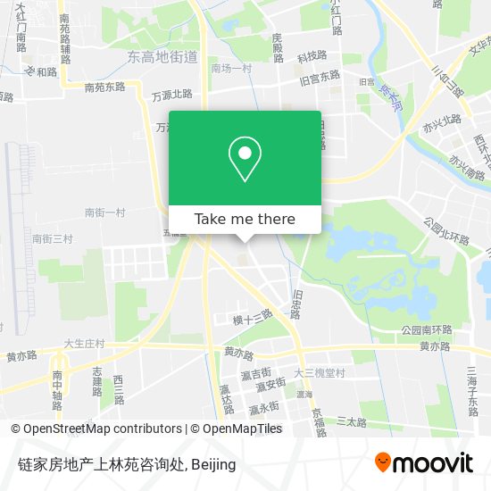 链家房地产上林苑咨询处 map