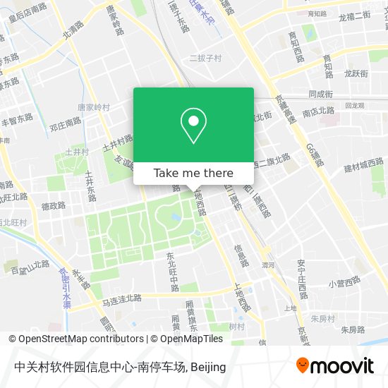 中关村软件园信息中心-南停车场 map