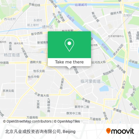 北京凡金成投资咨询有限公司 map