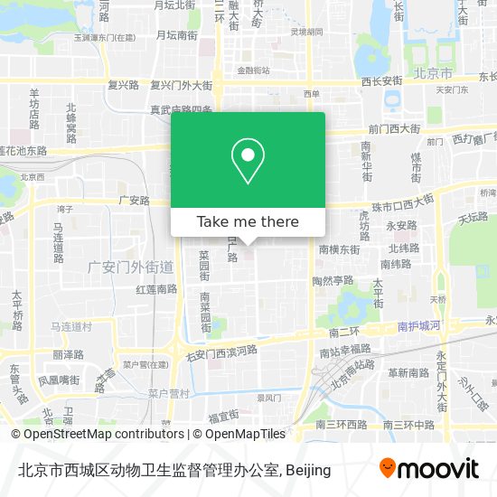 北京市西城区动物卫生监督管理办公室 map