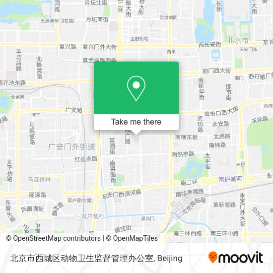北京市西城区动物卫生监督管理办公室 map