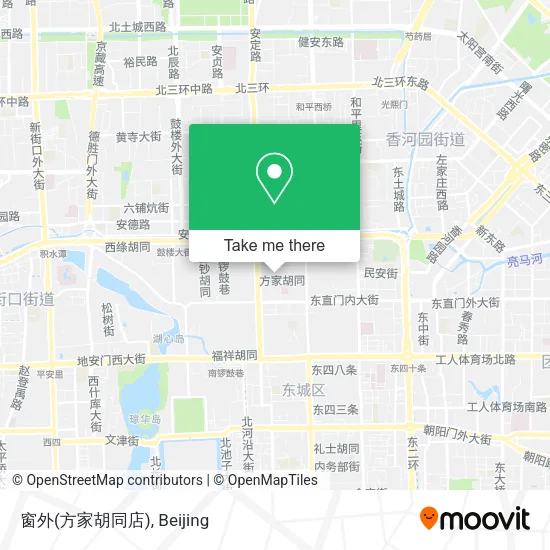 窗外(方家胡同店) map