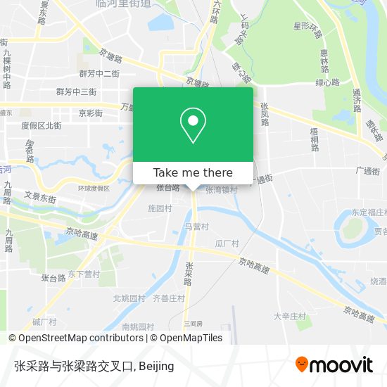 张采路与张梁路交叉口 map