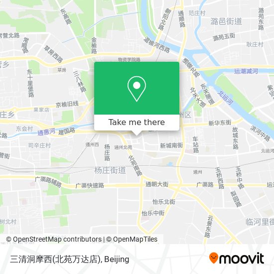 三清洞摩西(北苑万达店) map