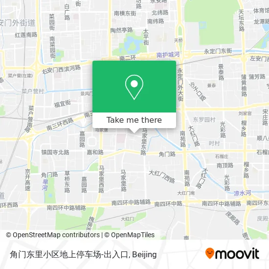 角门东里小区地上停车场-出入口 map