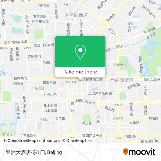 亚洲大酒店-东1门 map