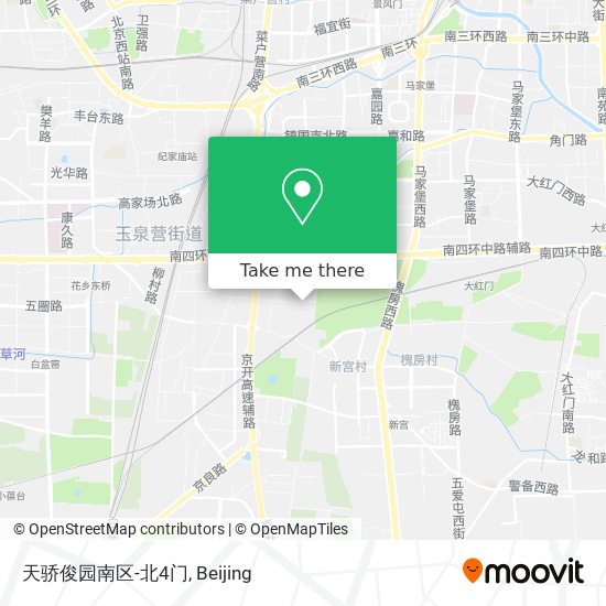 天骄俊园南区-北4门 map